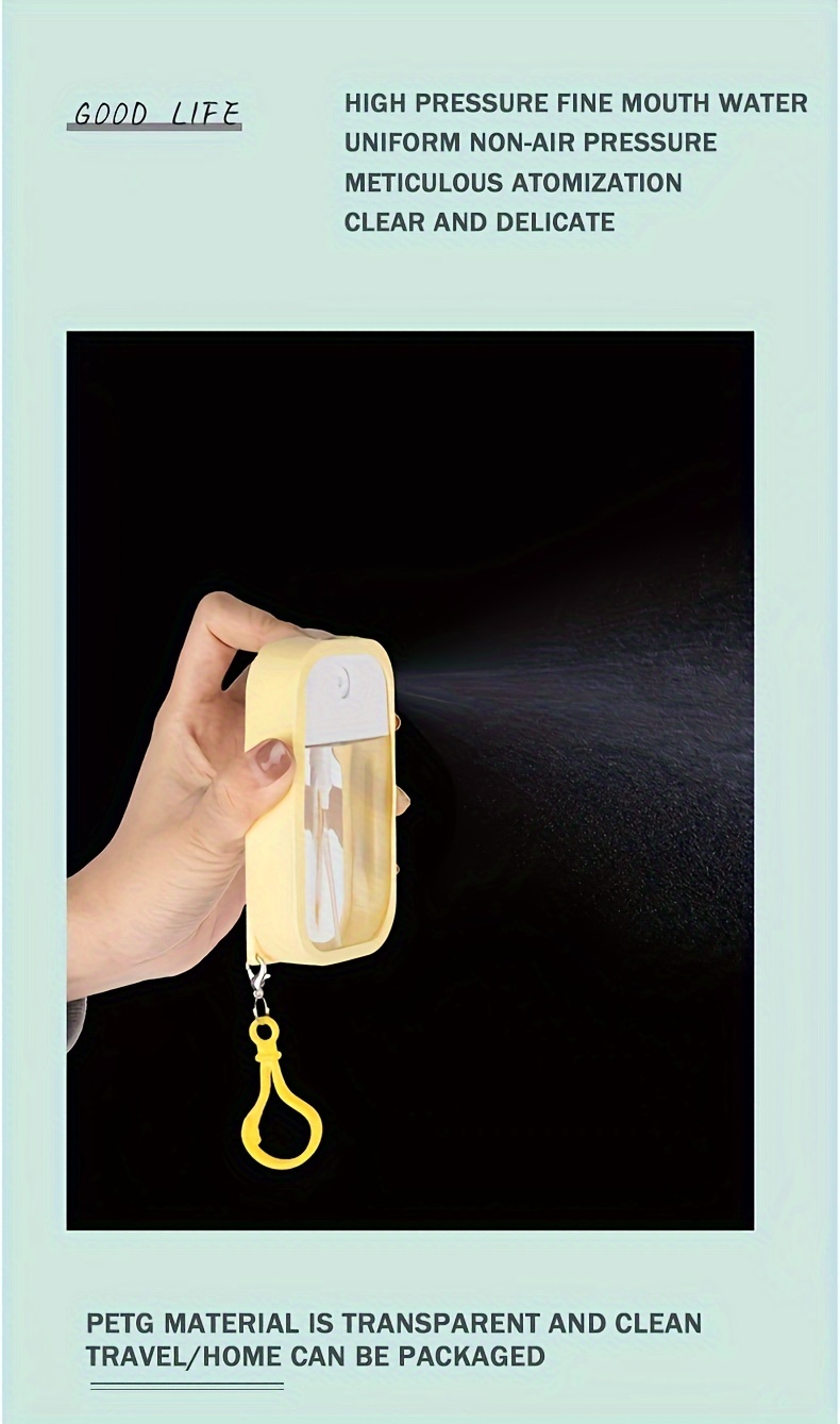 2pack Portable Travel Spray Bottles With Silicone Holder Transparent