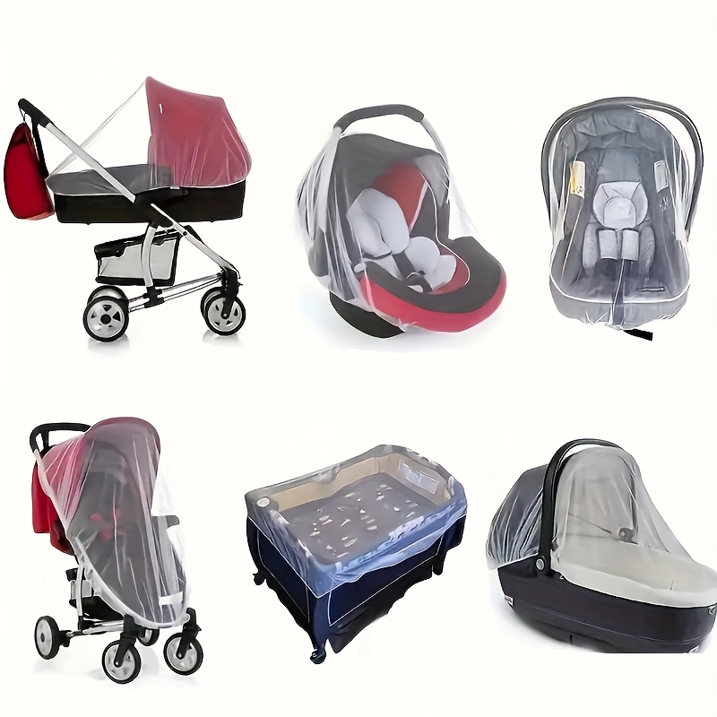 Stroller Mosquito Net, Stroller Insect Net Cover, Safety Protection, Breathable and Suitable for Stroller Net, Visible Breathable and Stretchable Mosquito Ne