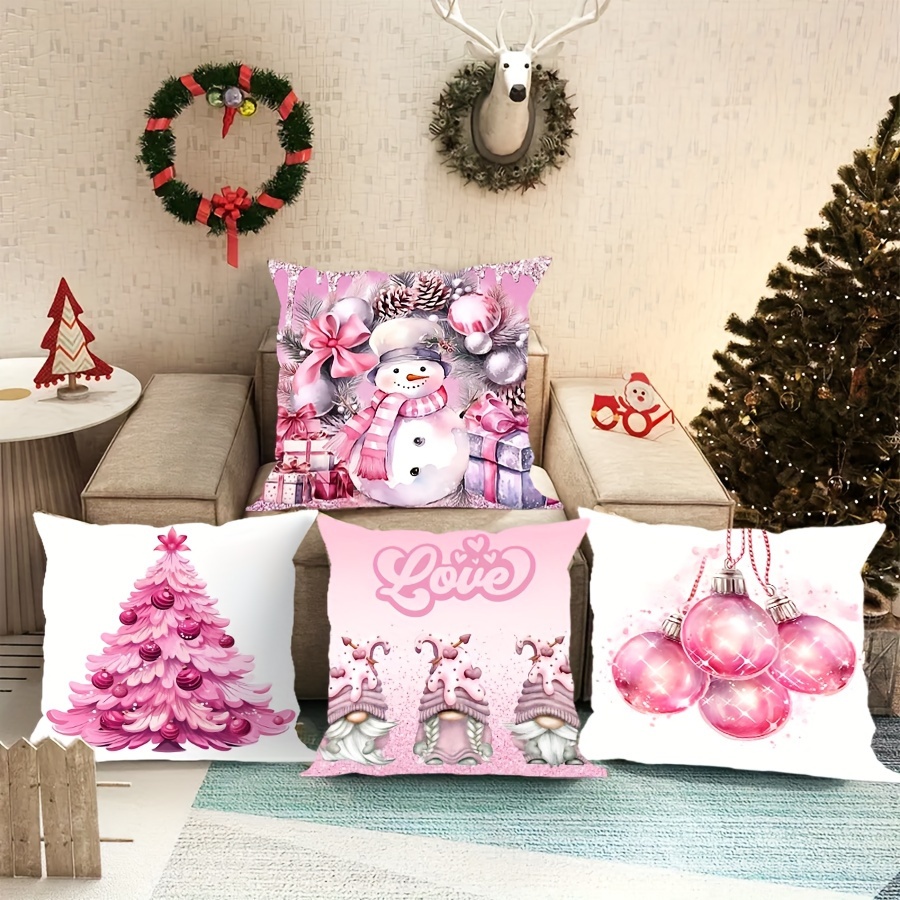 

4pcs Set Christmas Snowman - , -sided For Decor, For , Bedroom, And