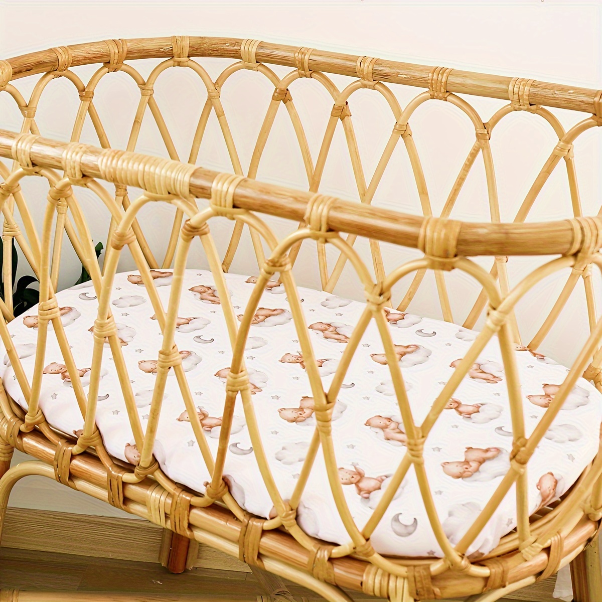 Soft Change Pad Cover for Baby Crib, Polyester Fabric Sheet