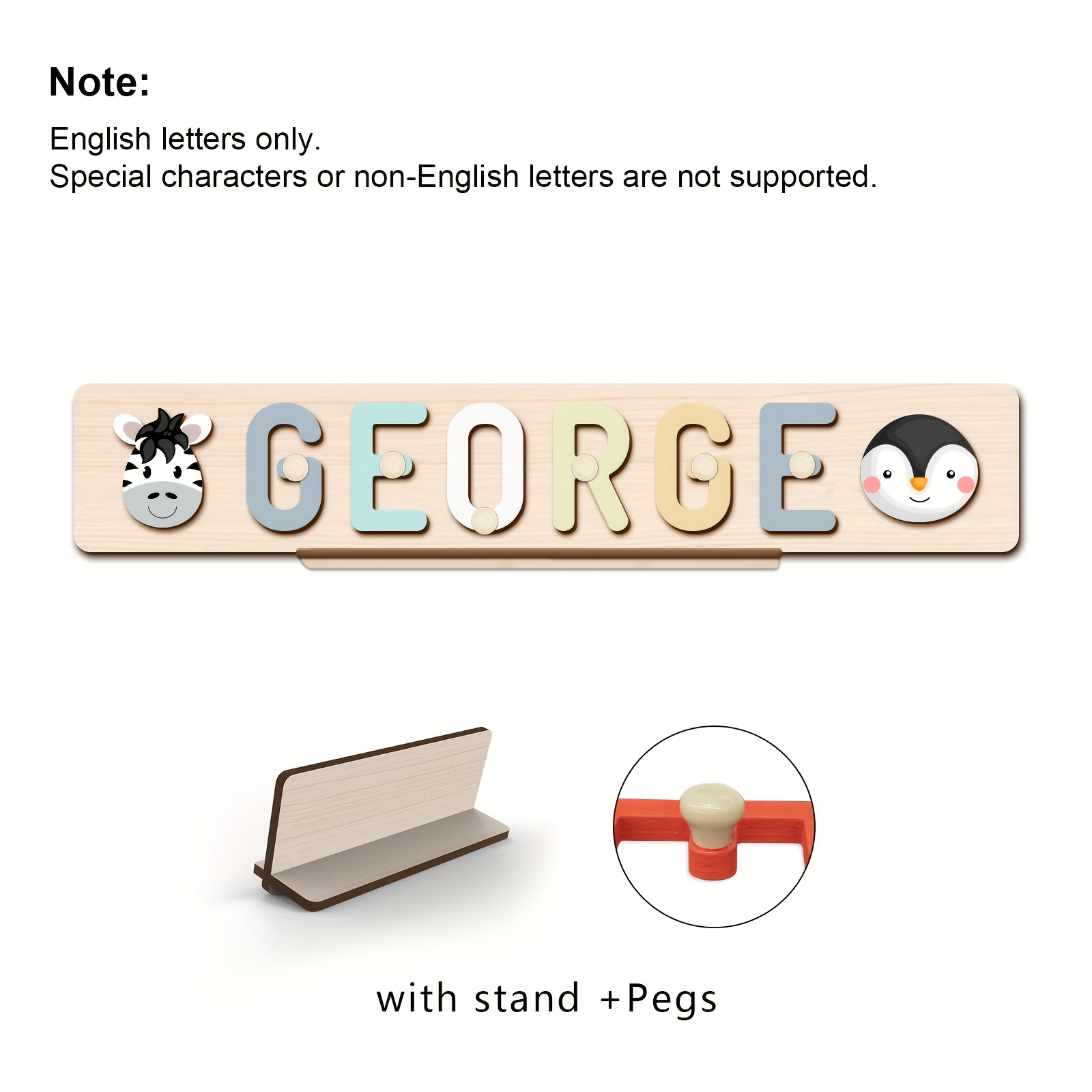 Original Custom Name Puzzle, Interactive Letter Puzzle Toy
