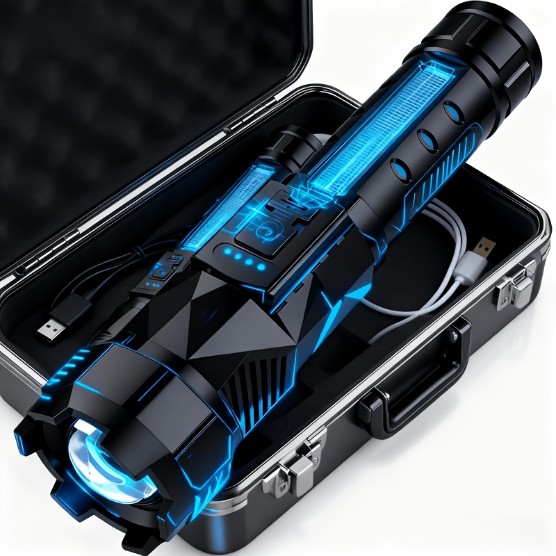 Temu – TEMU Ultra-long Torch, Used , Work Occasions That Need Lighting, Life Emergency Lighting, Is A We Need, To Share.