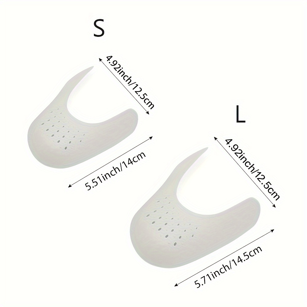 Protector de pliegues para zapatillas de deporte, ensanchador antiplegable  para zapatos deportivos, extensor de soporte de puntera, protección de  cabeza de zapato antiarrugas