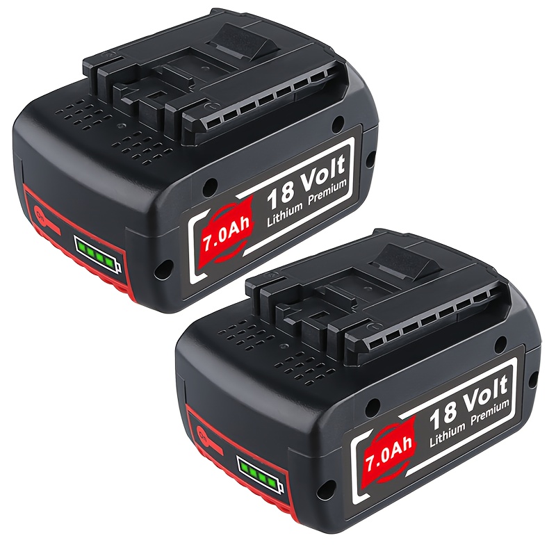 E-shop 1er/2er Pack 18V 7,0Ah BSL1810 BAT609 BAT610G 181001 Lithium-Akku-Ersatz für 18V BAT609 BAT610G BAT618G BAT619 BAT621 BAT620 2607336092