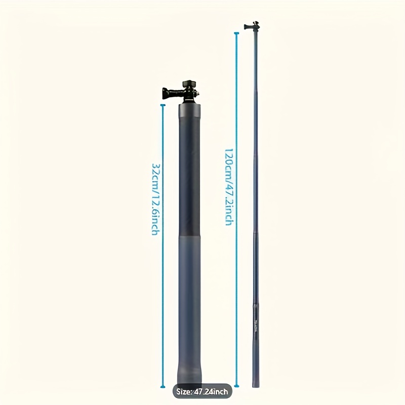 Selfie Stick Long Pole Invisible Insta360 Carbon Fiber - Temu