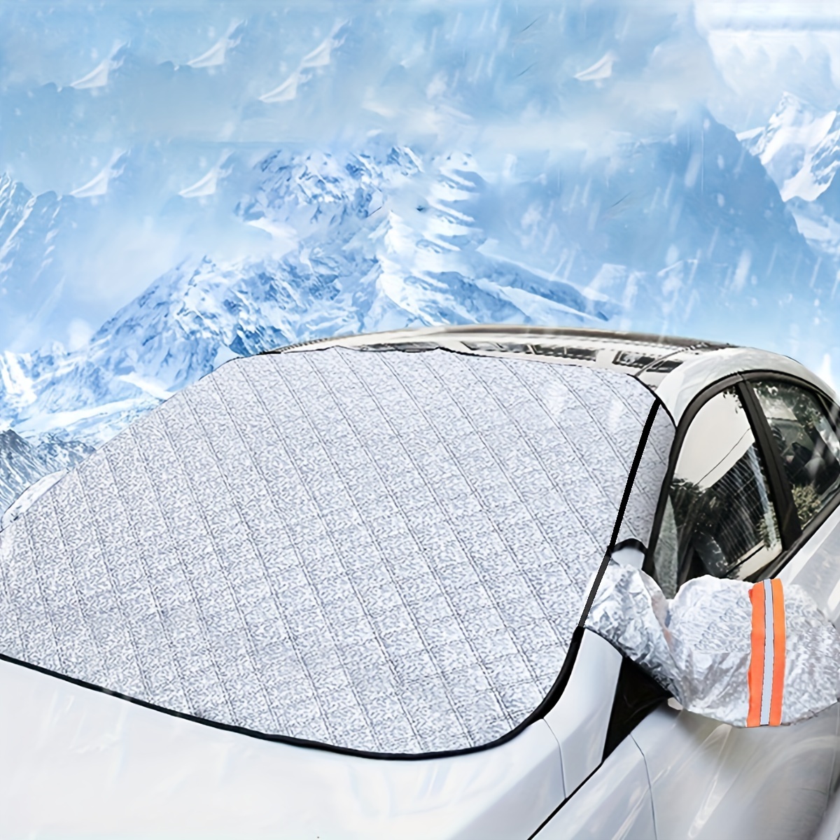 

Magnetic Car Front Windscreen Sunshade Thickened Sunscreen Anti-uv Heat Insulation Snow Cover Car Window Clothing Cover