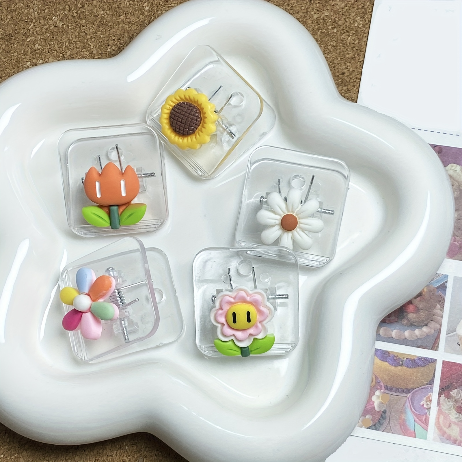 Image of 5pcs Cute Plastic Chip Bag Clips Sealing Food Clips Snack Bag Clips Photo Clips Binder Clips Paper Clamps Hinge Clips