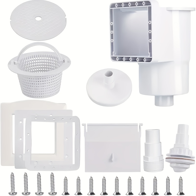 Image of The Pool Skimmer Accessory Kit Made Of Abs Plastic Is Suitable For Cutting Into All Standard Pool Walls