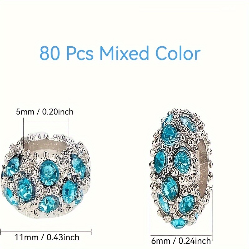 ILLUSORY 80-piece Alloy Space Beads set image 2