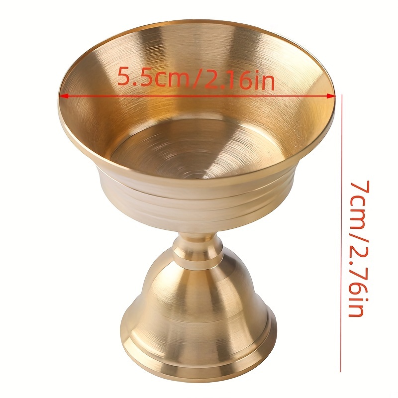 TEMU Brass - Durable, Corrosion- Metal Candlestick For , For Dining & Room