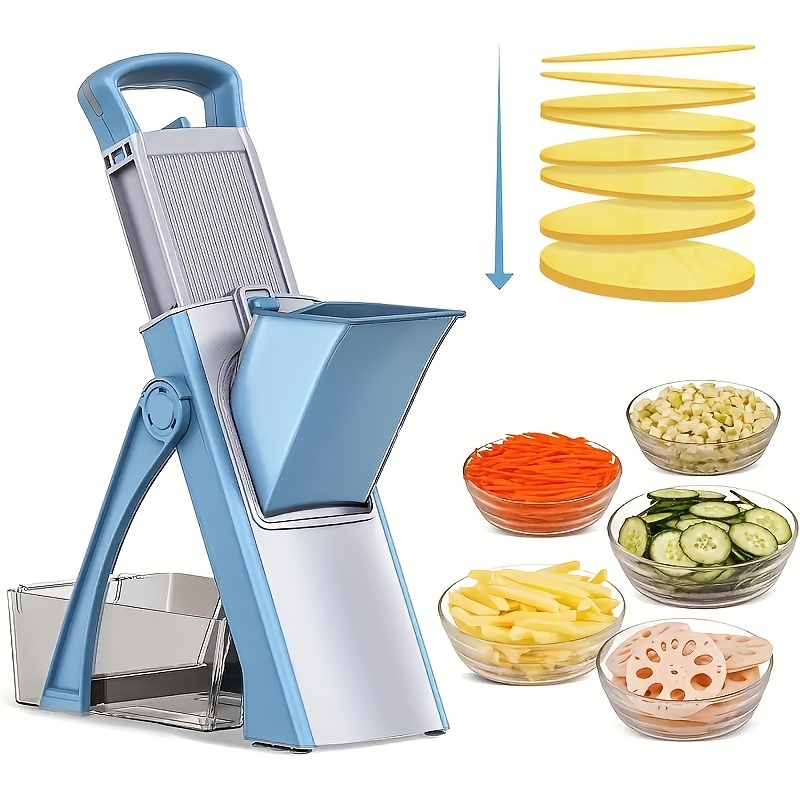 TEMU Safe Mandoline Plus, Size, Adjustable Vegetable Food Chopper Cutter, Detachable Blade, Kitchen Chopping , Gift