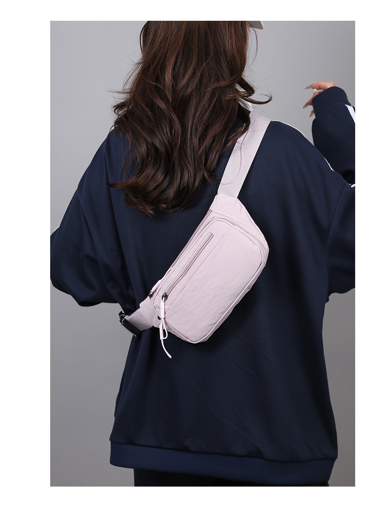 Unisex midjeväska i canvas med justerbar rem för resor_voghion.com