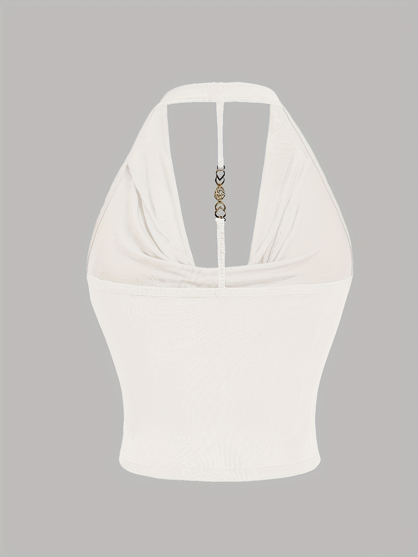 Elegant Mint Green Halter Neck Backless Top for Women - Textured Satin, Adjustable Strap, Knot-Front Detail, Perfect for Spring/Summer/Fall
