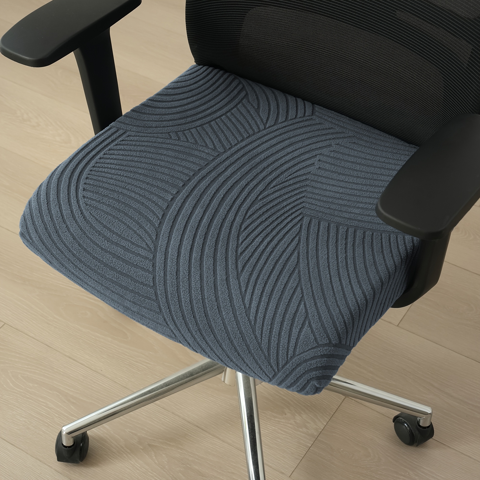 TEMU 1pc Elastic Stretch Office Chair Cushion Cover & Slipcover Suitable For,, Clinic Use - Fit Chair Protector With -fit, Machine Washable Cover For