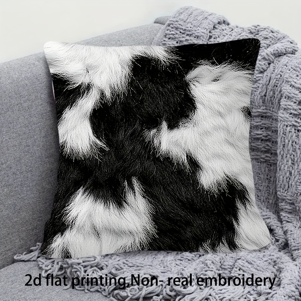 TEMU 1pc Of A 45x45cm Cover Featuring A Festive Design Suitable For Home Decoration In Living Rooms And Bedrooms, Ideal For Men, With A Black And