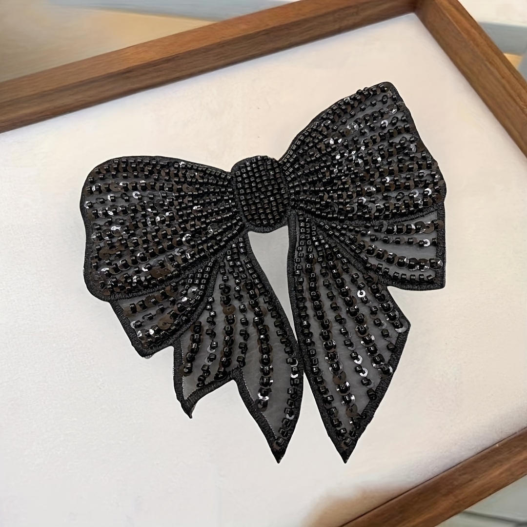 

Black Sequin Bow - Diy Bridal Headpieces, Clothing Accessories & Crafts