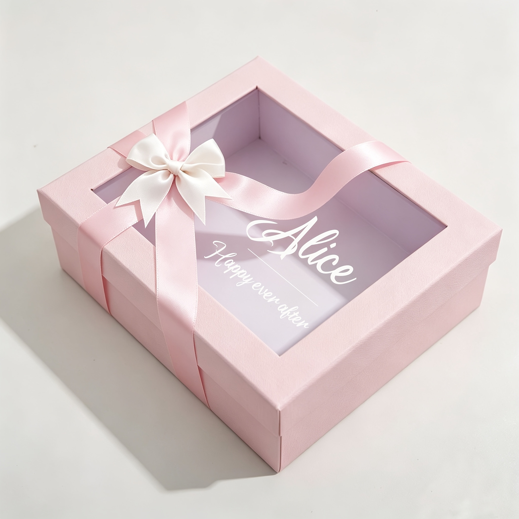 TEMU 1 Custom Gift Box With A Bow Ribbon, Gift Box For Birthdays And Mother's Day, An Elegant Empty Box For Favors, Bridesmaid Gifts For Weddings,