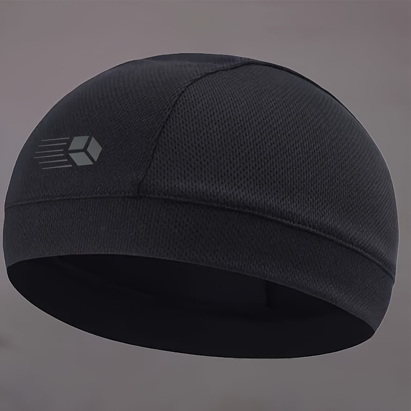 TEMU 1pc Unisex Brimless For Men And Women, Lightweight Breathable Mesh Cooling Beanie, Stretch Quick-dry Sweat-wicking Running Cycling Sports