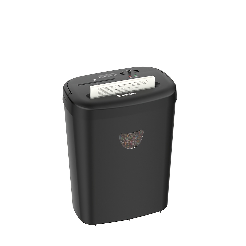 Image of Heavy-duty Commercial Paper With Anti-jam System - 12-sheet Shredding, P-4 Security Level, Large 6.7- Bin With Handle - For Cds, Credit Cards, - Suitable For Business & Office Shredding Machine