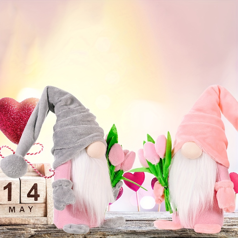 

1pc Tulip Rudolph Mother's Day Valentine's Day Doll Mom Birthday Gift Home Window Decoration