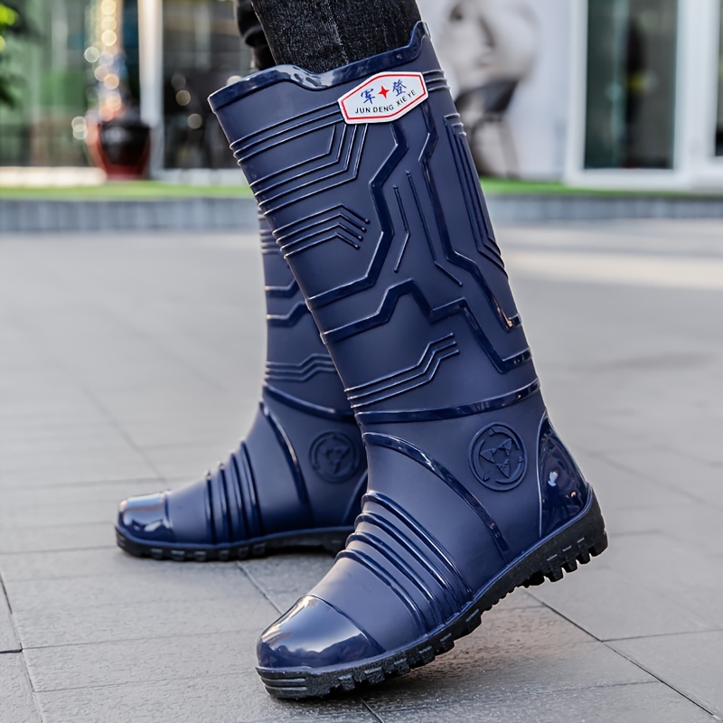 Rain Long Boots, Waterproof Rain Boots, Anti-Slip Long Boots, Lightweight  Flat Wellies Mud Boots, Durable Knee High Rainboots, Multi-Functional Tall  Rain Boots, PVC Fishing Boots for Men Women : : Clothing, Shoes