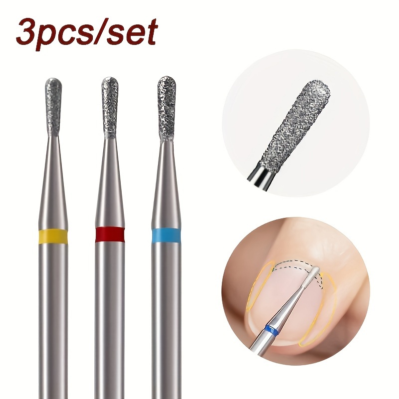 

Lot de 3 Embouts de Perceuse à Ongles Manucure & - de Cuticules Inodore, Outils d'Exfoliation Callosités et Morte des Ongles Lisses, de des Ongles