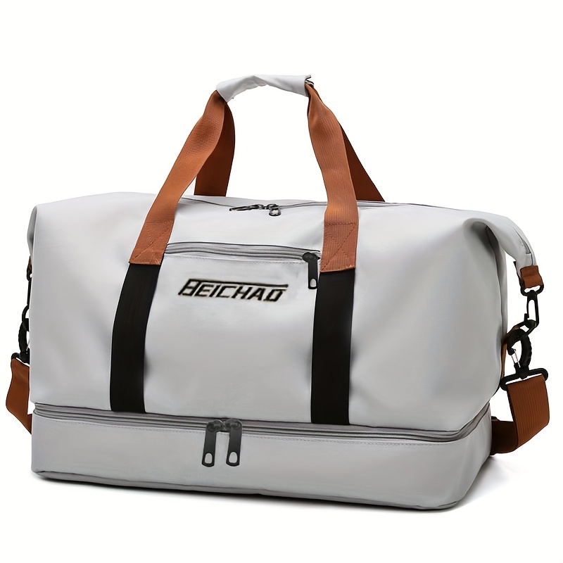 TEMU Women's Shoulder Bag - Unisex Square Tote, Crossbody Bag, Carry-on Luggage Organizer, Lightweight Sports Fitness Bag, Handheld Travel Pouch,