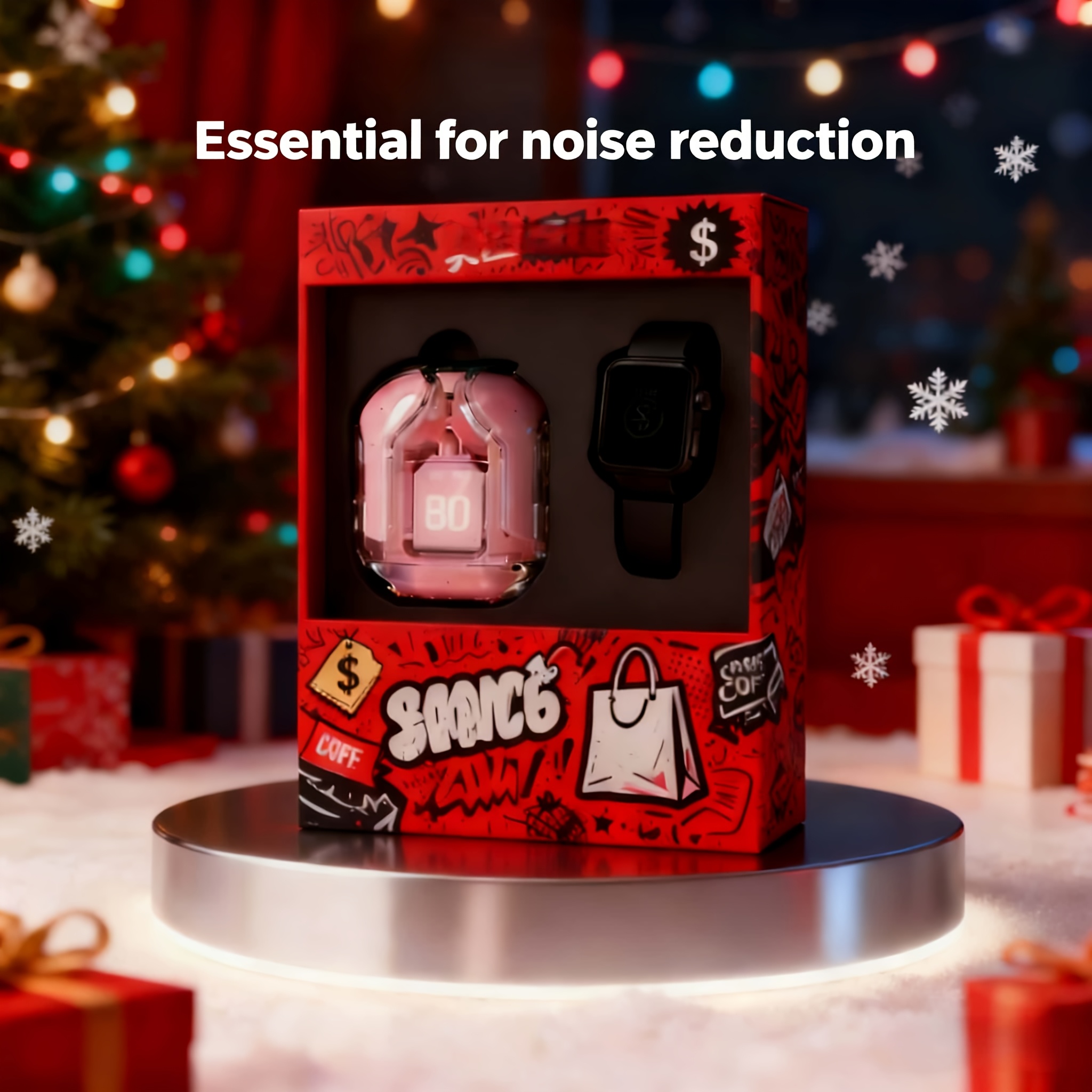 TEMU 2pcs 2026 Gifts headphones Smartwatch Compact Headphones Wireless Bluetooth Headphones Sports Headphones Running Fitness Smart TEMU 2pcs 2026 Gifts headphones Smartwatch Compact Headphones Wireless Bluetooth Headphones Sports Headphones Running Fitness Smart