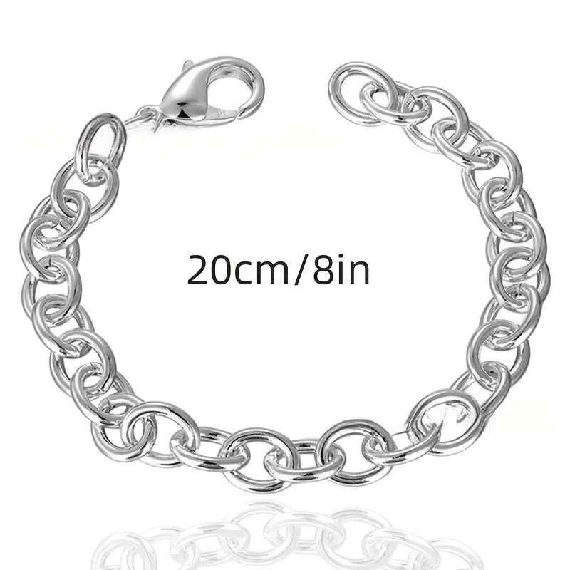 Light Women's Silvery Stainless Steel Bracelet
