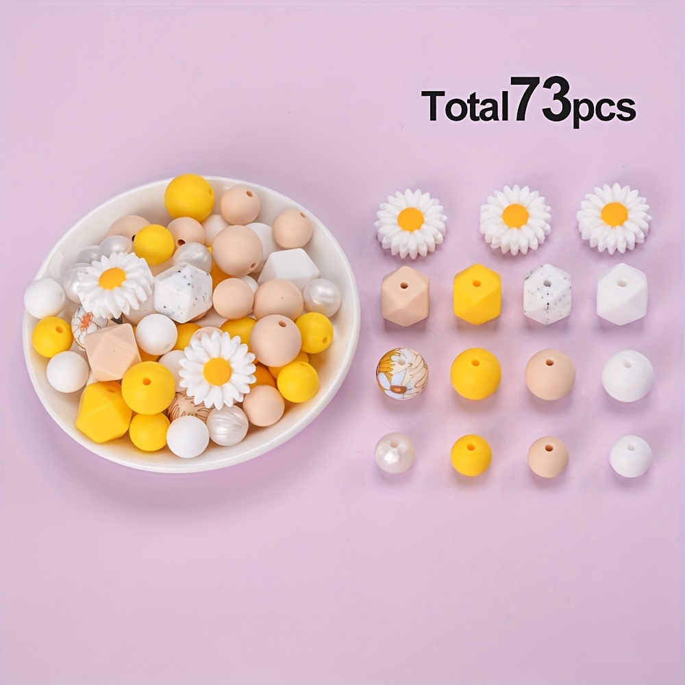 silicone beads bracelet making accessories round Temu Kuwait