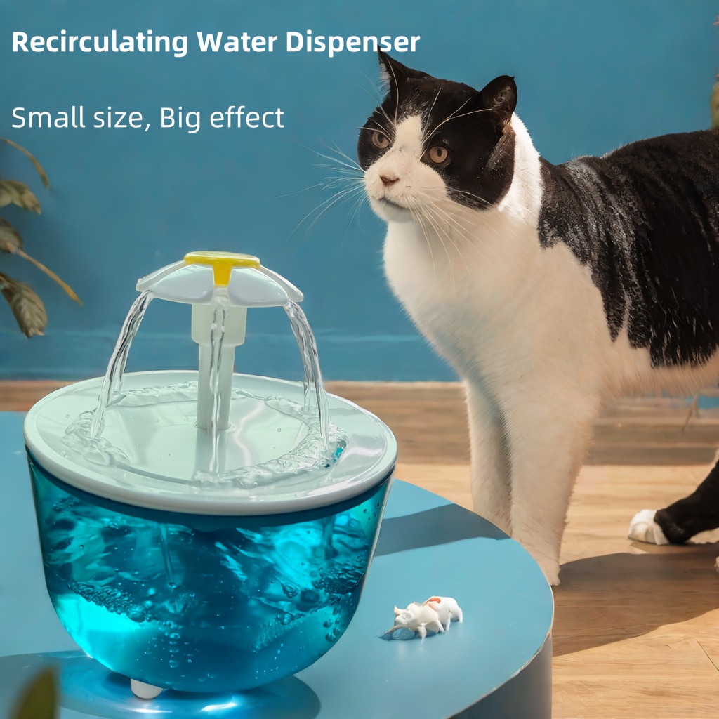 

Quiet 1.5l Cat Water Fountain - Usb Powered, Low Voltage, No Battery Needed, Includes Filter Pad For Fresh Drinking Water