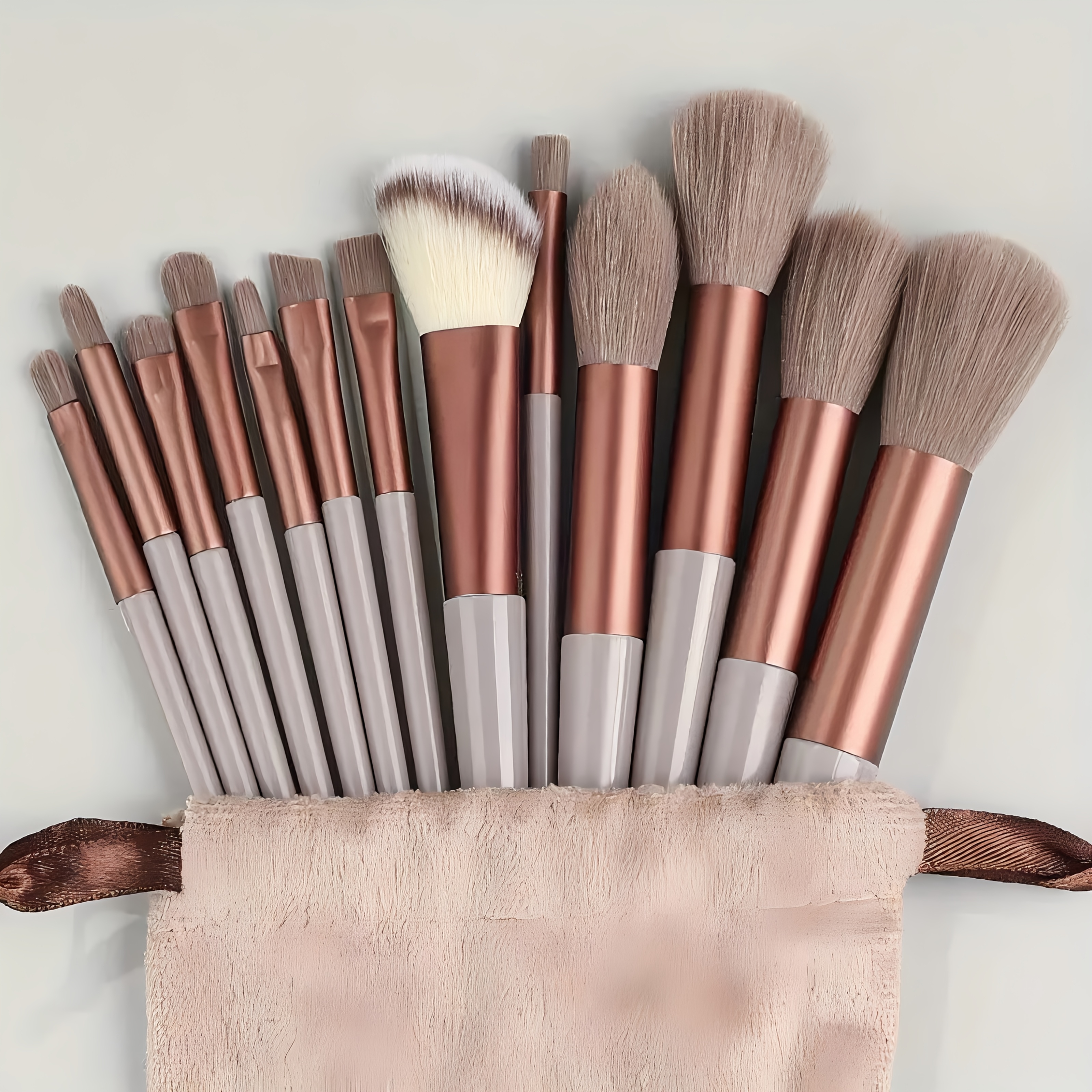 TEMU 13pcs Premium Synthetic Makeup Brush Set Professional Kabuki Foundation Blending Face Powder Blush Concealers Eye Beauty Tools Gift For Girlfriend Wife Teen Girl Trendy Stuff