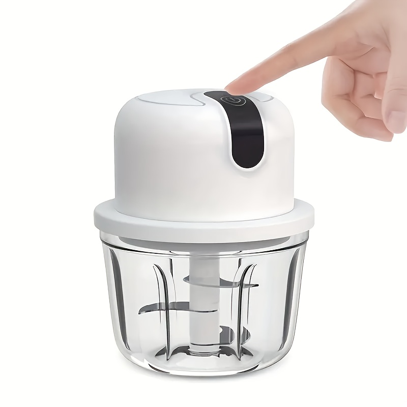   single pack blender, 11.83oz garlic crusher small electric masher, usb rechargeable multifunctional electric chopper, household multifunctional meat grinder garlic press garlic crusher, suitable for kitchen appliances Product details 6