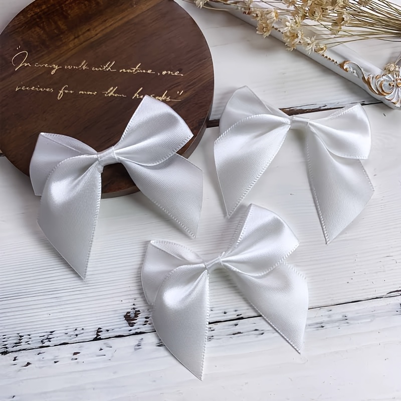TEMU 24 decorazioni a , piccoli ornamenti in nastro di raso per artigianato, bomboniere, adatti per feste, compleanni, baby shower, Natale, matrimoni