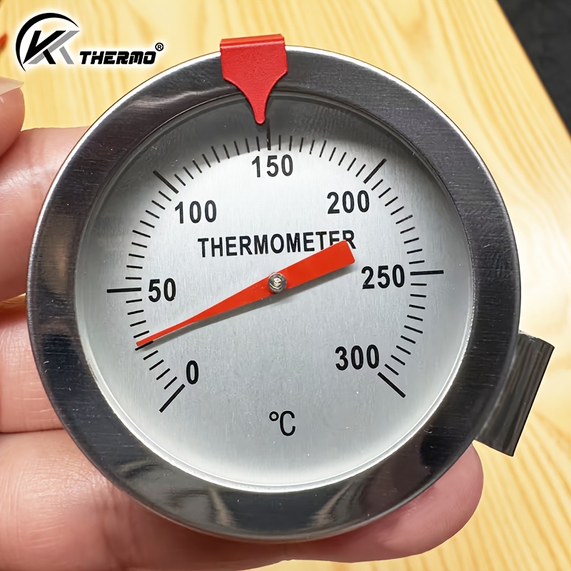 Image of Kt Thermo Fry Thermometer For Deep Frying With Clip & , Food Thermometer, / Dial Candy Thermometer, Instant Read Meat Thermometer, For Frying Oil Candle Making Bbq Turkey Kitchen Cooking