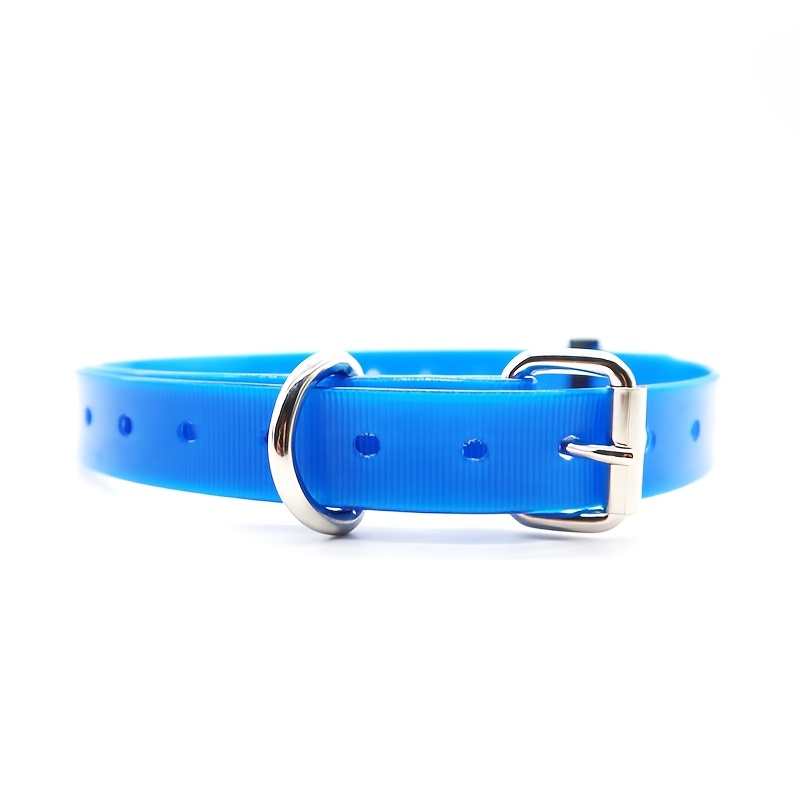 TEMU Adjustable Reflective Tpu Dog Collar With Reinforced Alloy For Safe Nighttime