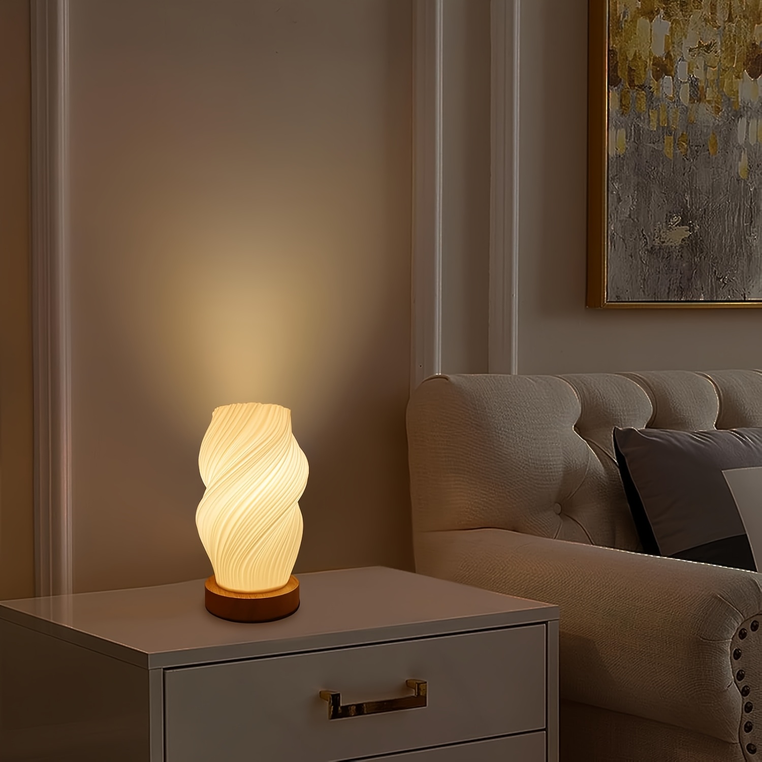 Dimmable Bedside Lamp – Elegant Lighting for Small Spaces