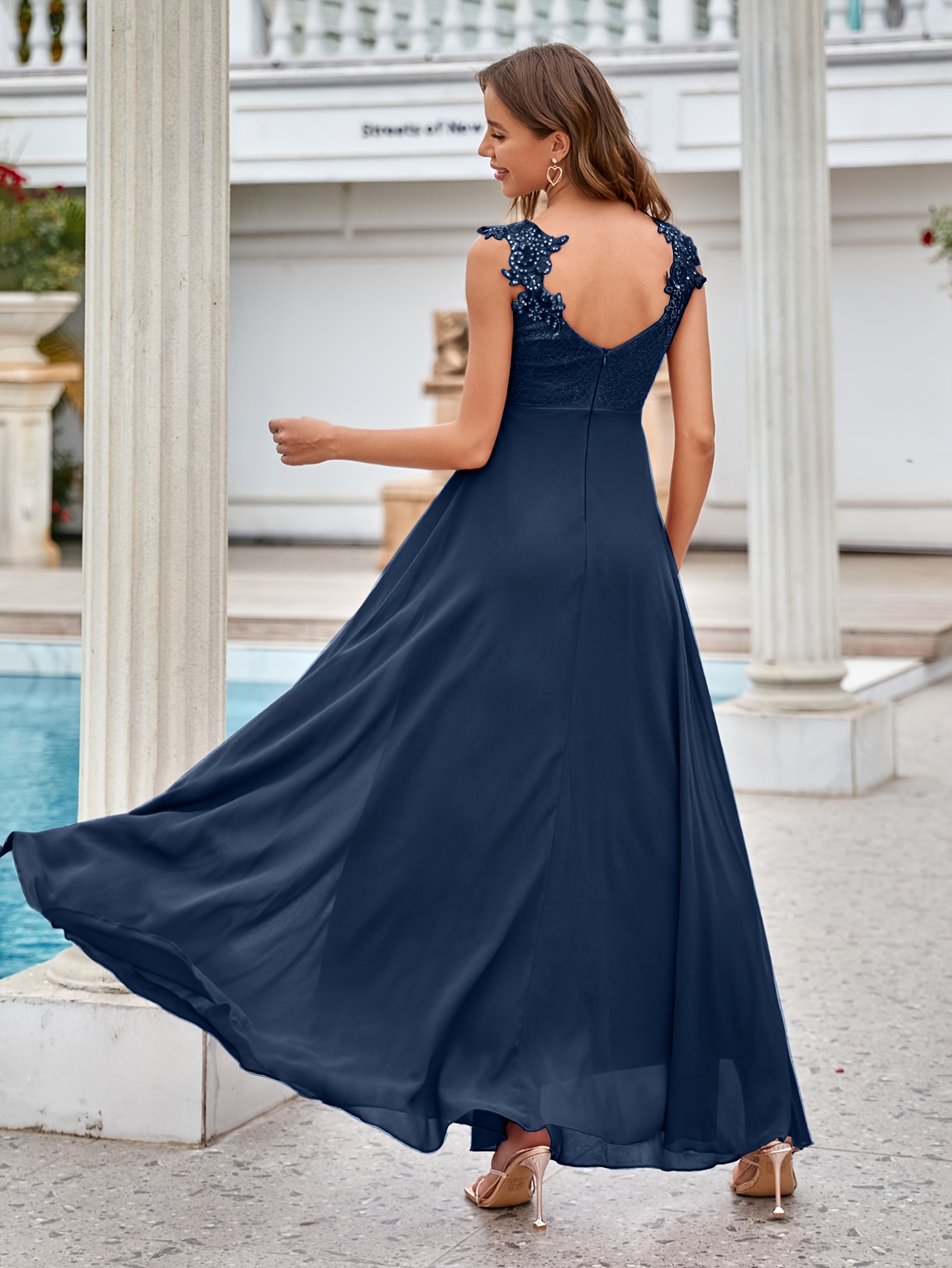 navy bridesmaid dresses ireland Piper Maxi Bridesmaid Dress