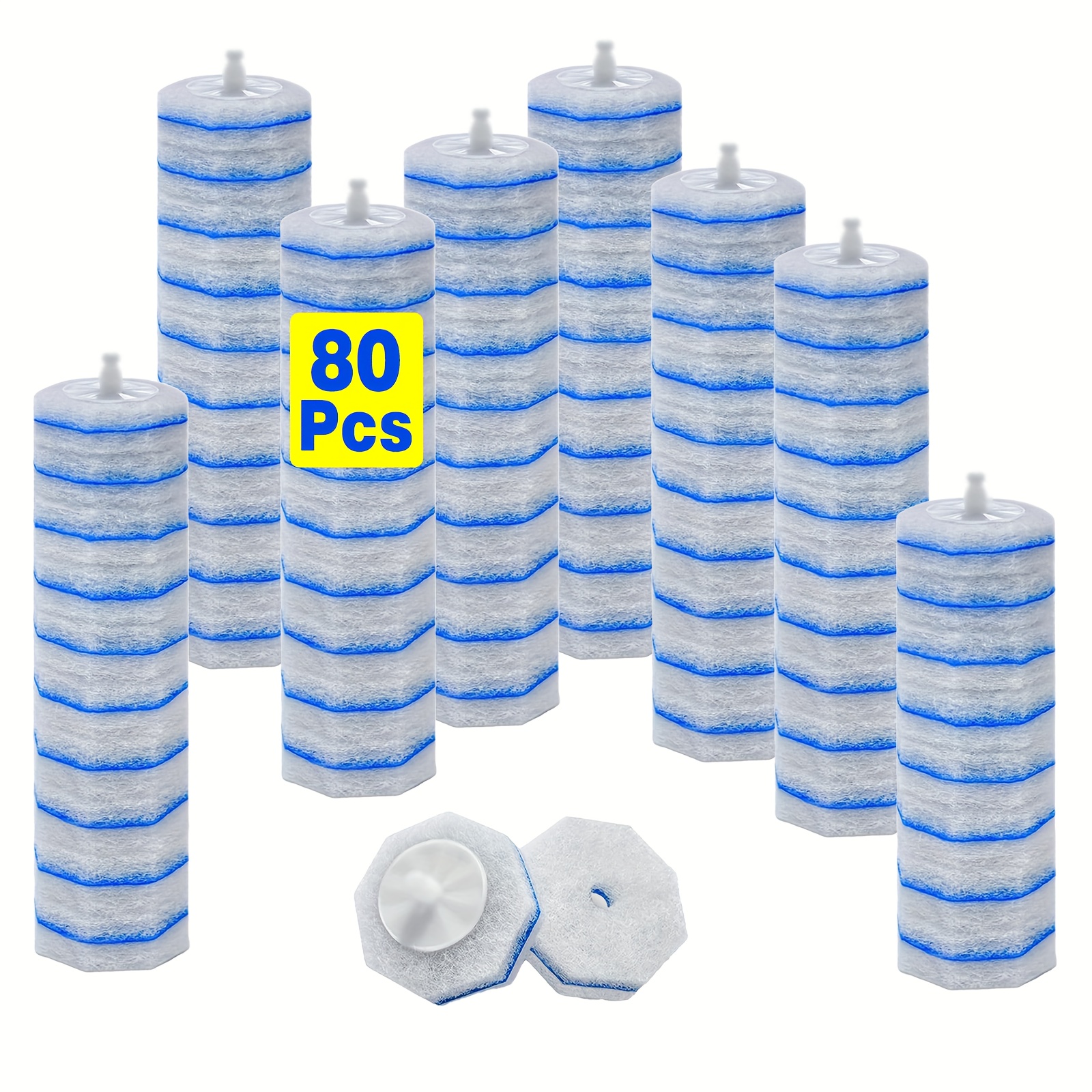 80 40 count toilet wand refills without handle toilet bowl cleaner wand refills compatible with   disposable microfiber brush refills for toilet bowl cleaning