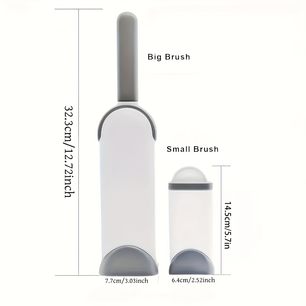 2pcs lint remover for clothes dust and hair removal brush with storage box reusable electrostatic pet hair grip hair remover tool for clothing no power needed plastic handle portable and convenient to store Product details 3