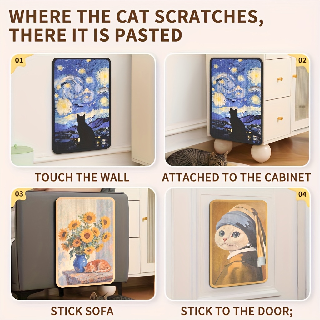 Cat Scratching Board Mat for Indoor Claw Sharpening