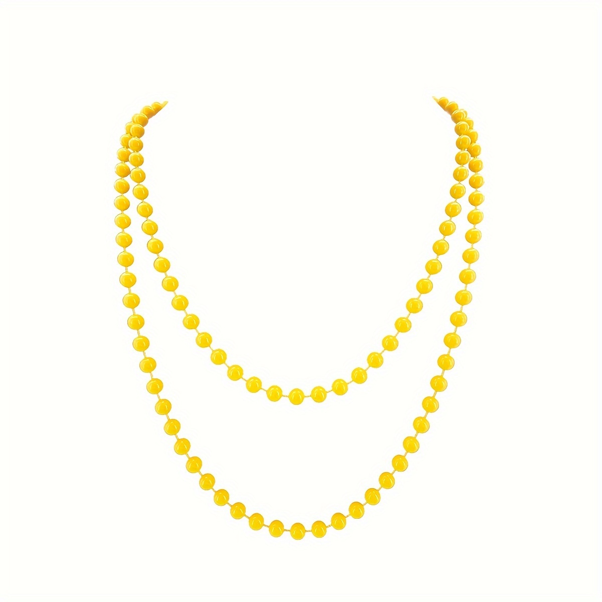 TEMU 1pc 80s Neon Party Plastic Bead Necklace, Retro Hip Hop Fashion Dress Up Accessory For Costume Ball Events Halloween, Festive Gift