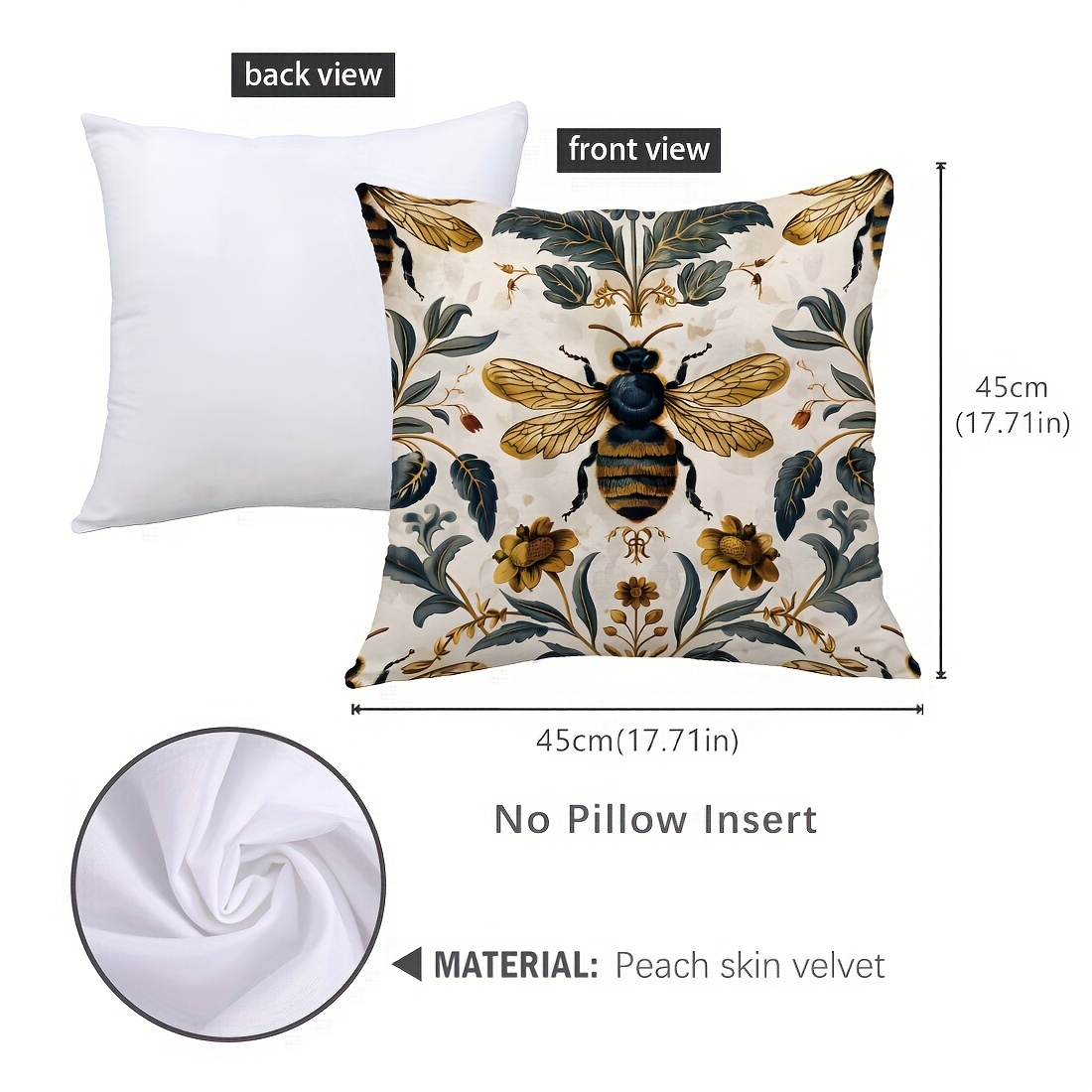 Image of Exquisite Retro Pillowcase, Home Decoration Living Room Bedroom Cushion Cover, Porch Terrace Sofa Outdoor Gift