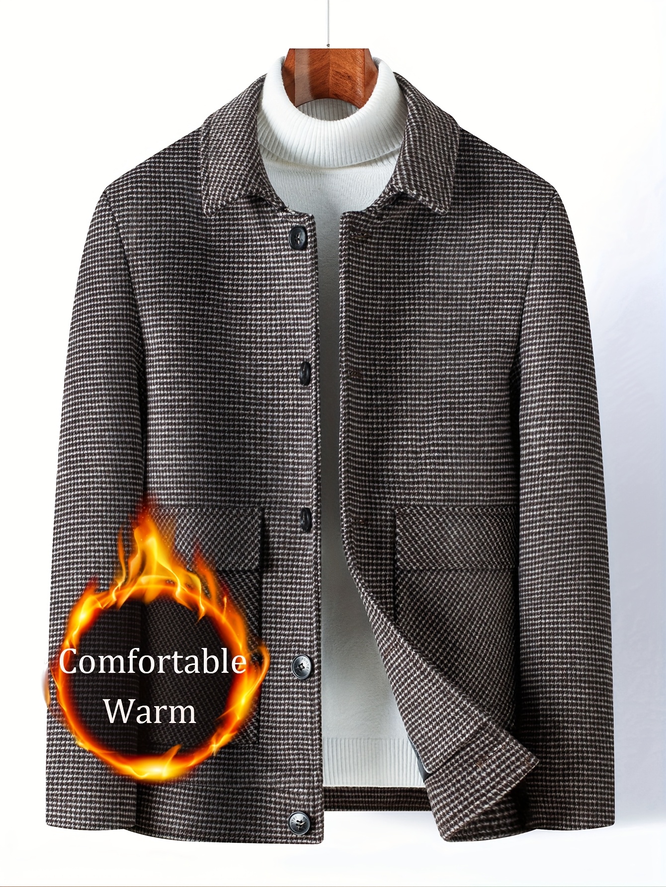 short coats men sold on Temu Mexico