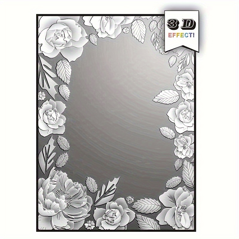 TEMU Nouveau de Thé Rétro - Cheminée 3D Relief - Fleurs Assorties
