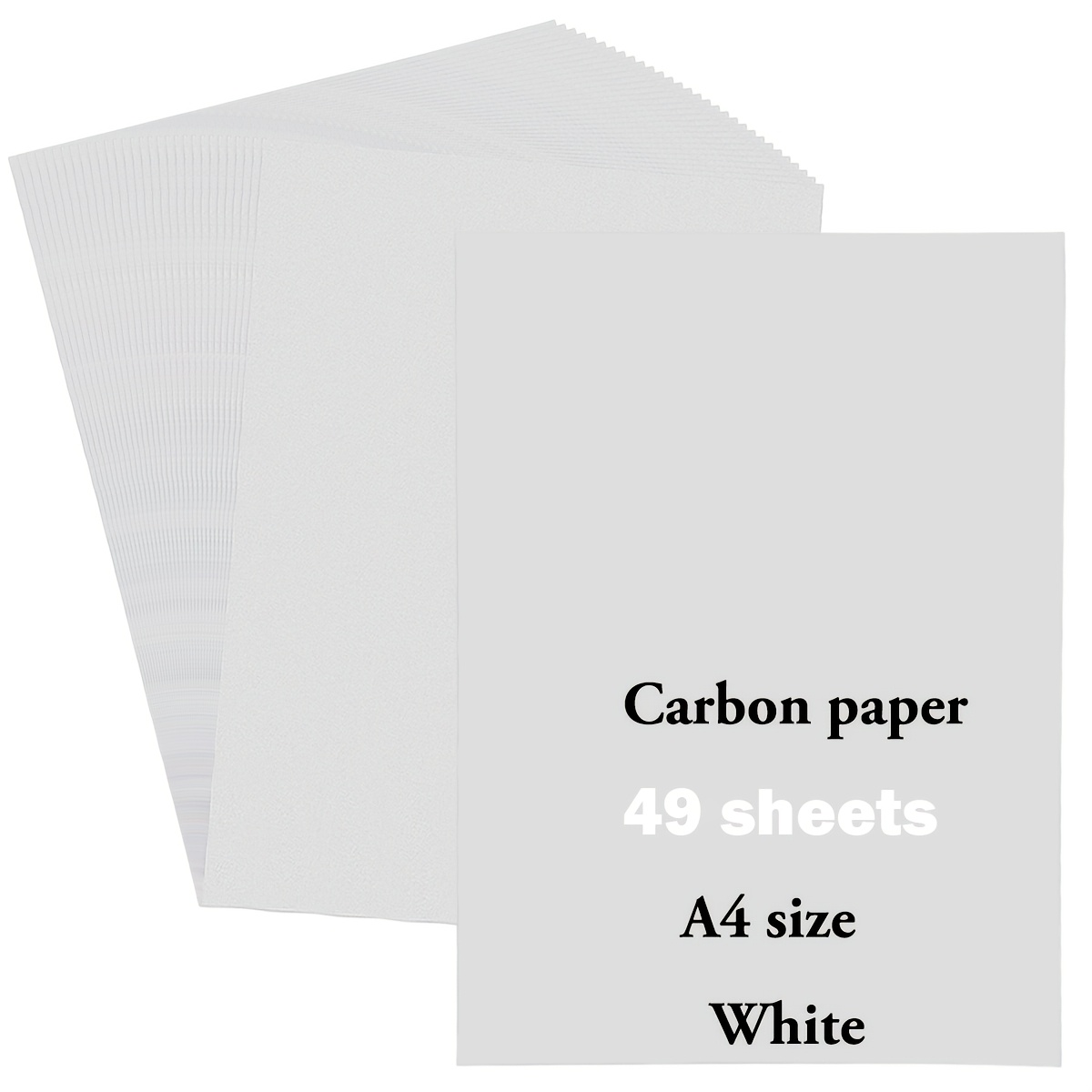 TEMU 49pcs Single-sided Copy Paper, A4 Canvas Drawing, Black, White, Blue, Red, Copy Paper, Reusable, Clear Effect
