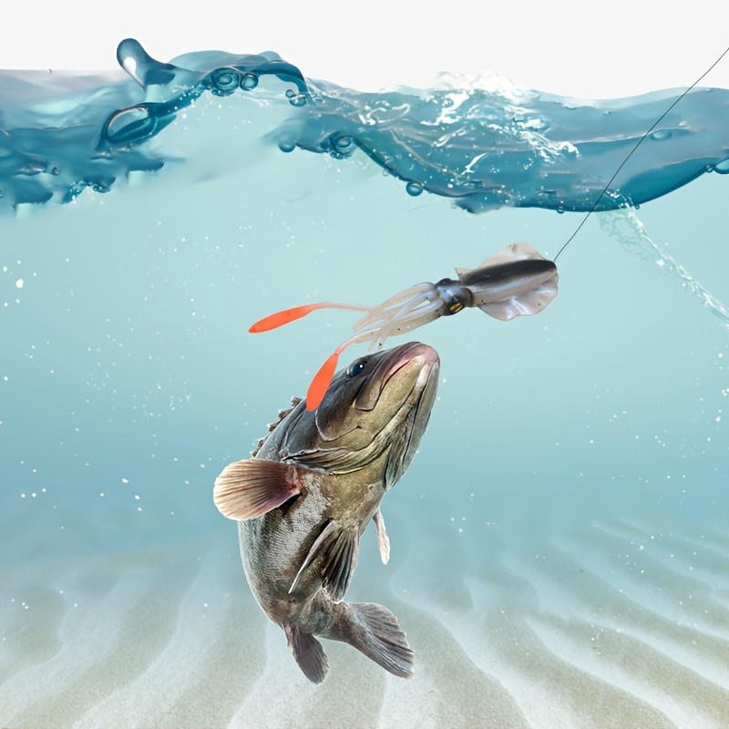 Bionic Squid Lure Deep Sea Fishing Bait Boat Fishing - Temu