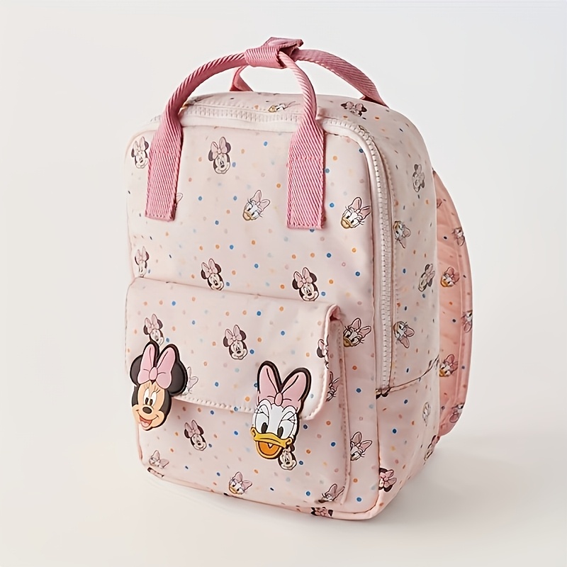 

Authorized Disney And Daisy Printed Pink Backpack, A Lightweight Women's Tote Bag.