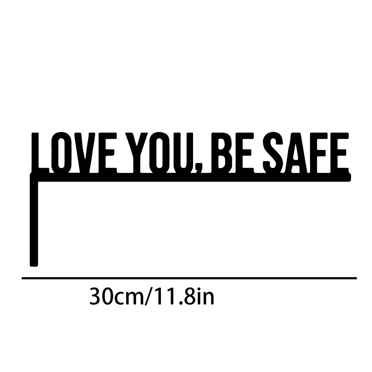 TEMU [2d Flat] Suitable For Gift Acrylic Love Safety Door Top Decoration, Wall Decor Item, Wall Sign, Home Decor Wall , Bedroom, Study, Living Room