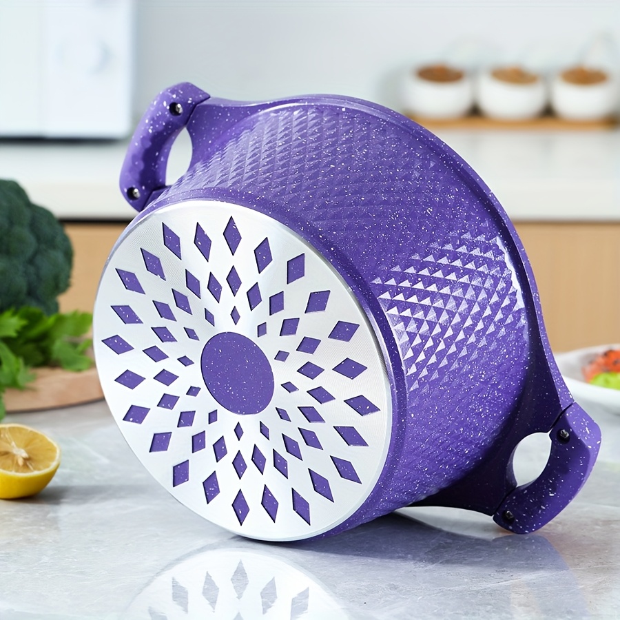 set of kitchen utensils including a soup pot and frying pan with a maifanstone coating non stick and suitable for all types of stoves perfect as a multifunctional gift for christmas or halloween Product details 8